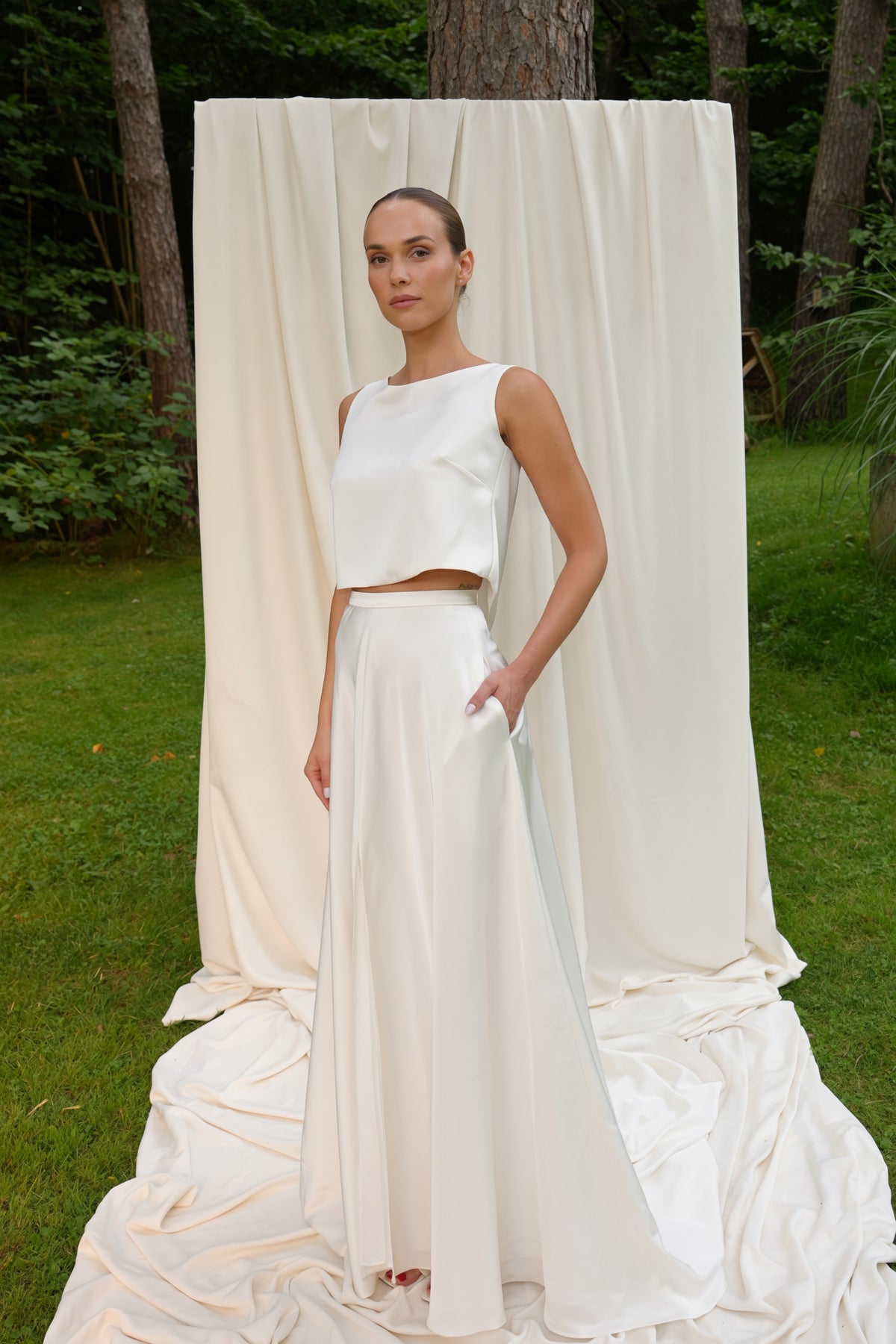 Jurgita Bridal dviejų dalių suknelė