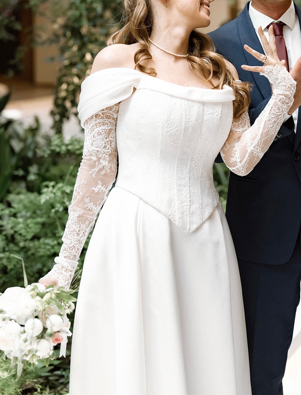 Rimgailaitė Costume dviejų dalių vestuvinė suknelė