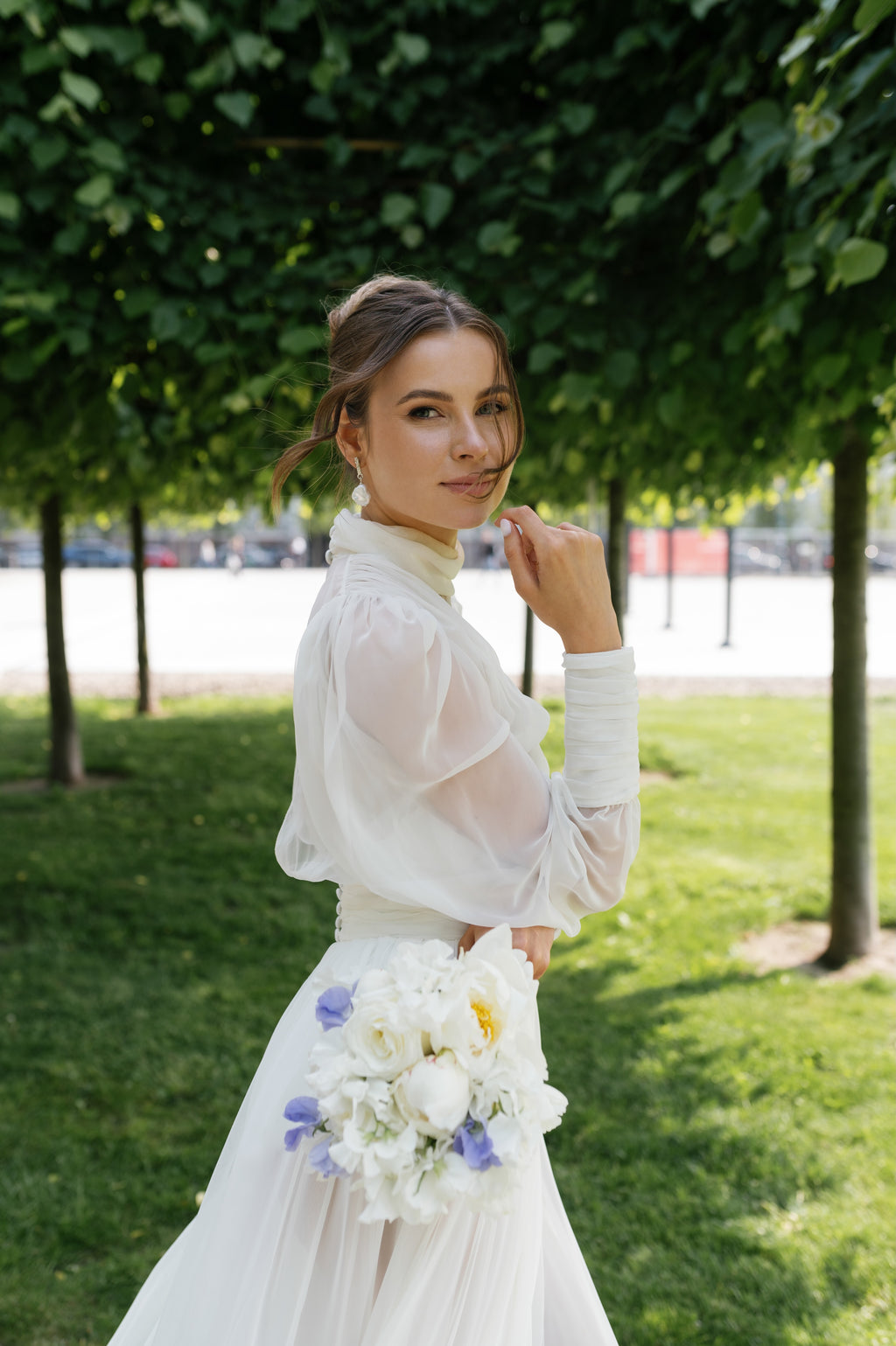 MÀS 924 šifoninė vestuvinė suknelė